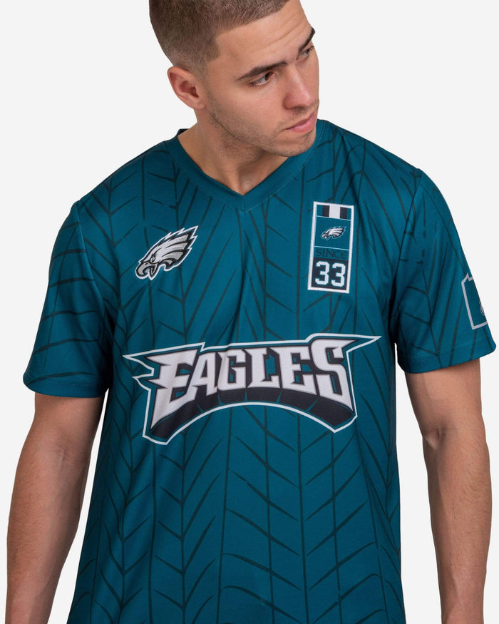 Philadelphia Eagles Short Sleeve Soccer Style Jersey FOCO - FOCO.com