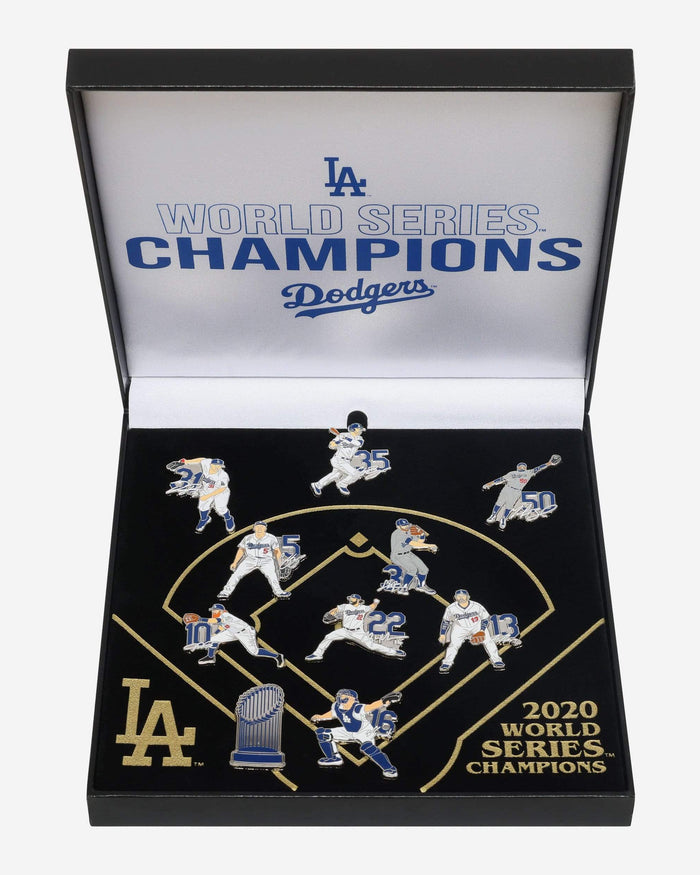 Los Angeles Dodgers 2020 World Series Champions Pro Pinz Set FOCO - FOCO.com