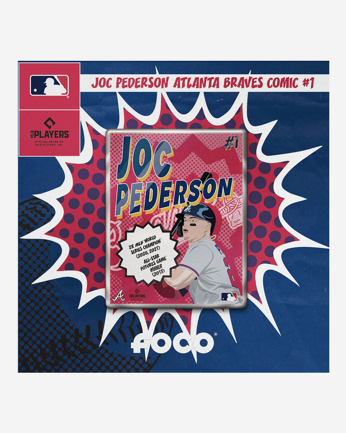 Joc Pederson Atlanta Braves Comic Single Pin FOCO - FOCO.com