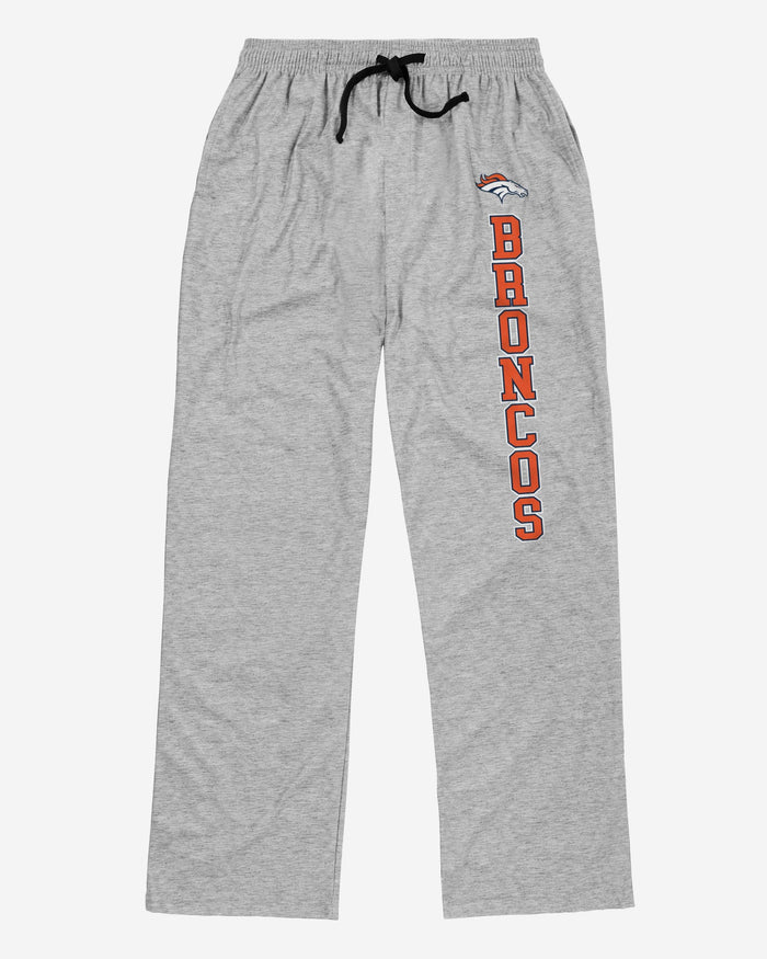 Denver Broncos Athletic Gray Lounge Pants FOCO - FOCO.com