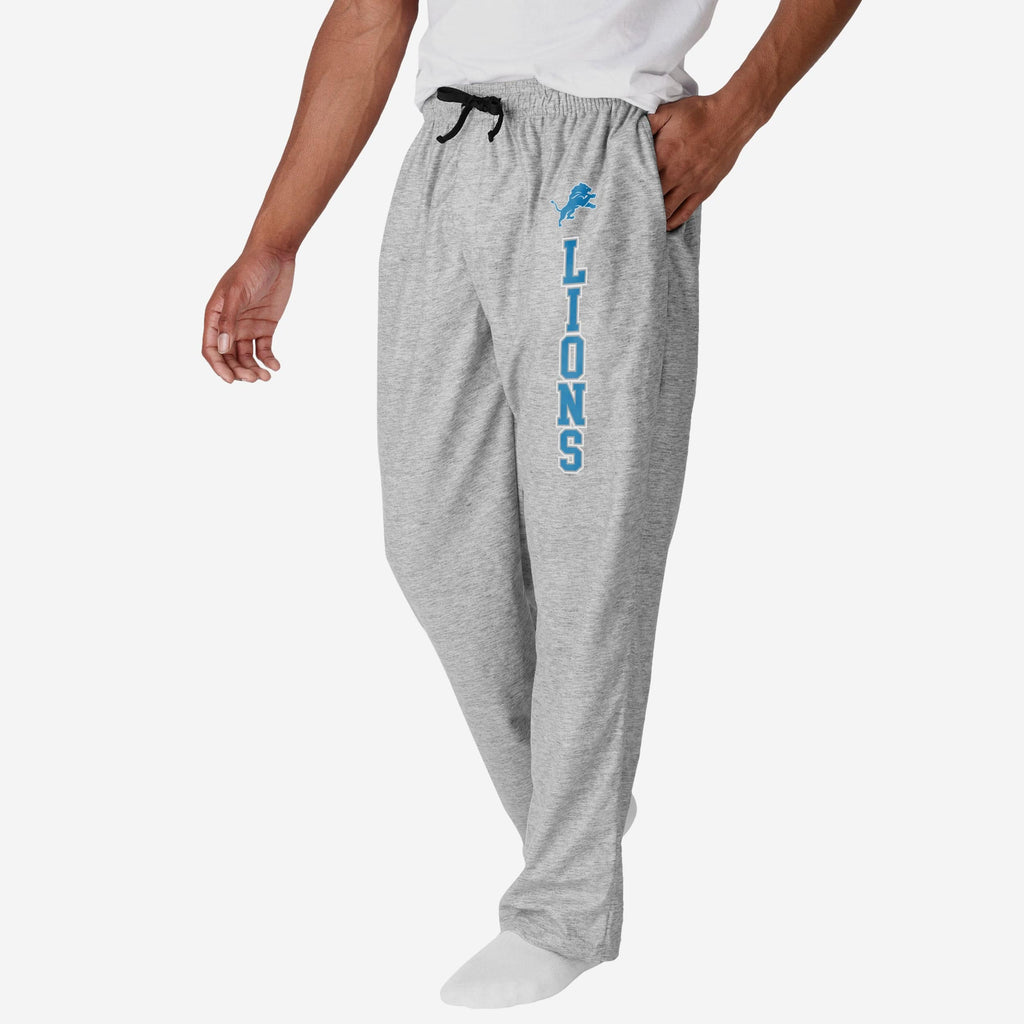 Detroit Lions Athletic Gray Lounge Pants FOCO S - FOCO.com