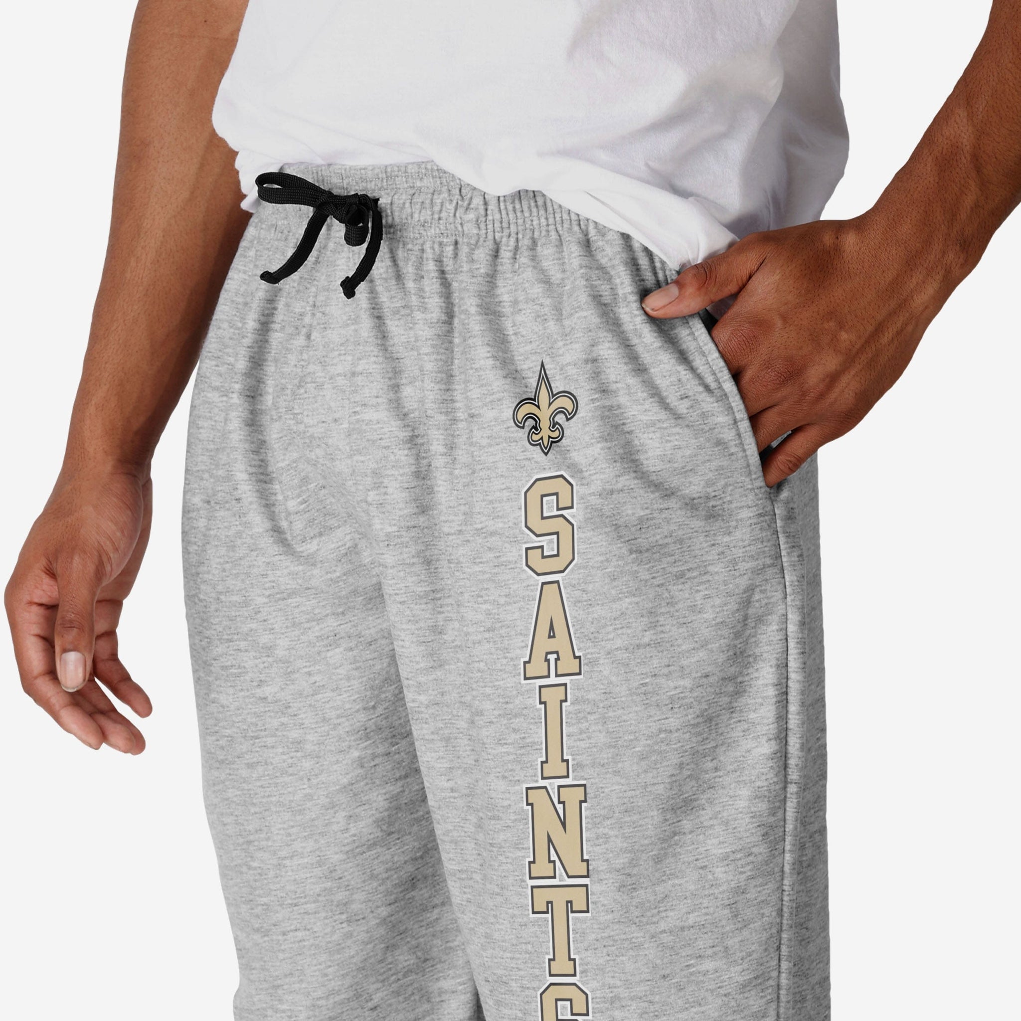 FOCO New Orleans Saints Men's Scatter Pattern Pajama Lounge Multi Color Pants