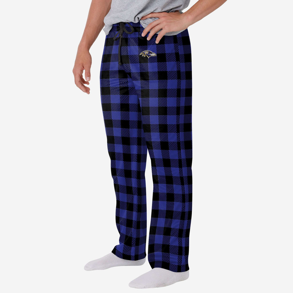 Baltimore Ravens Buffalo Check Lounge Pants FOCO S - FOCO.com