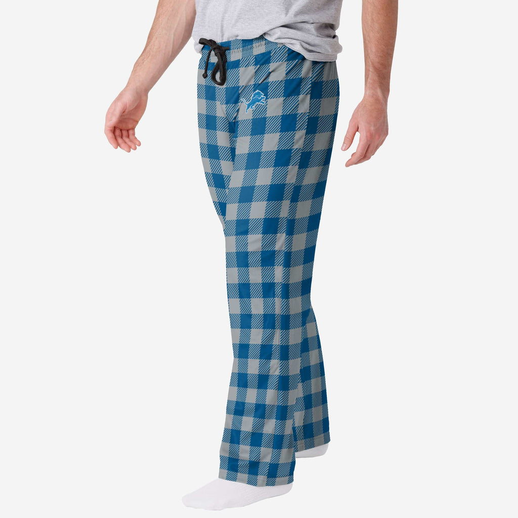 Detroit Lions Buffalo Check Lounge Pants FOCO S - FOCO.com