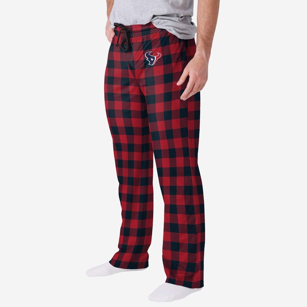 Houston Texans Buffalo Check Lounge Pants FOCO S - FOCO.com