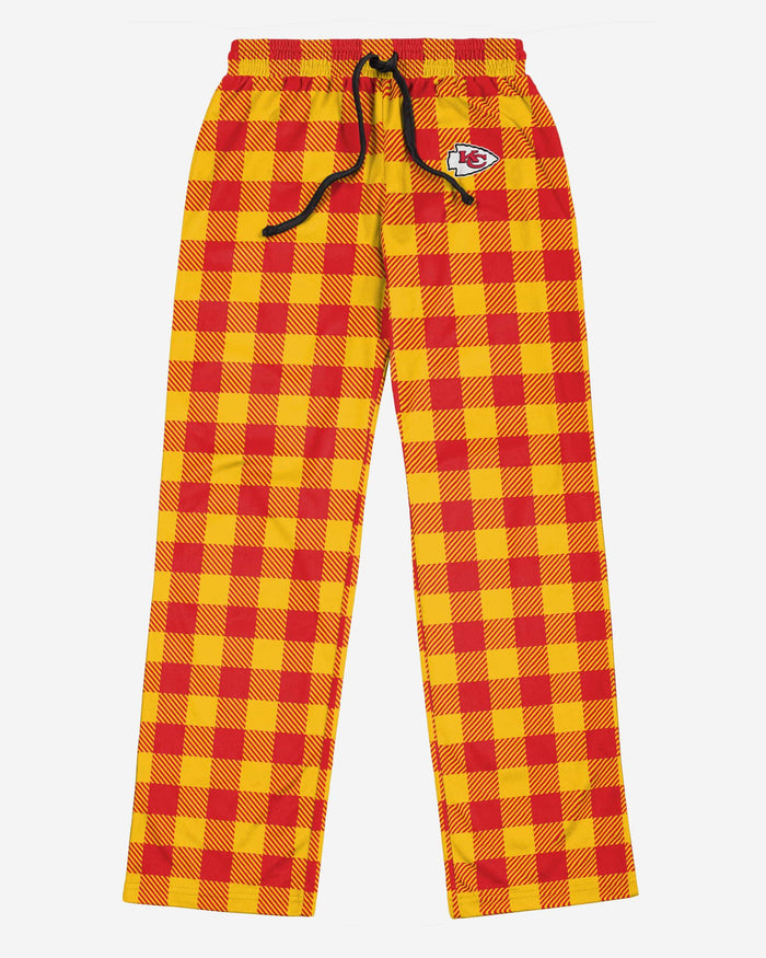 Kansas City Chiefs Buffalo Check Lounge Pants FOCO - FOCO.com