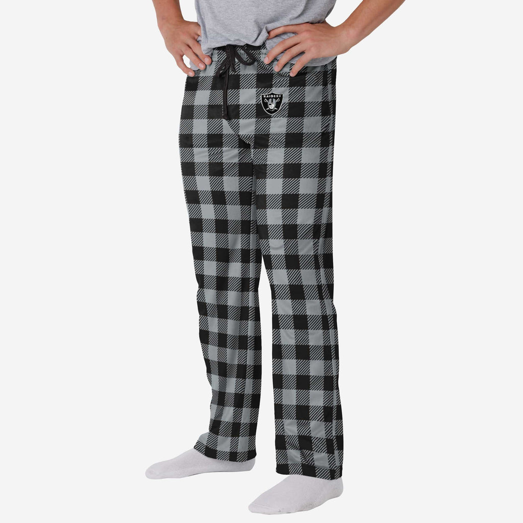 Las Vegas Raiders Buffalo Check Lounge Pants FOCO S - FOCO.com