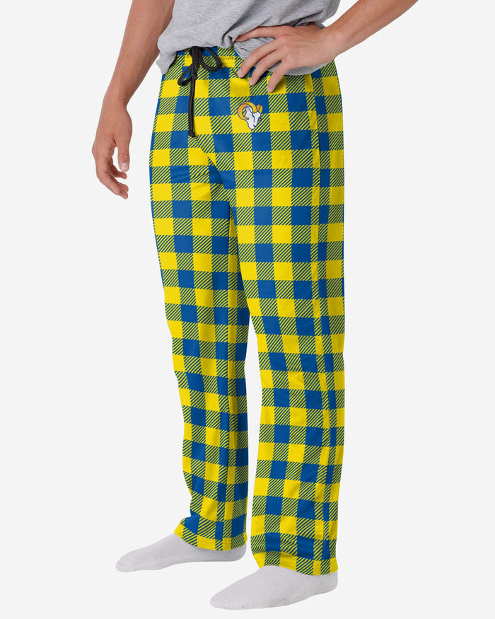 Los Angeles Rams Buffalo Check Lounge Pants FOCO S - FOCO.com