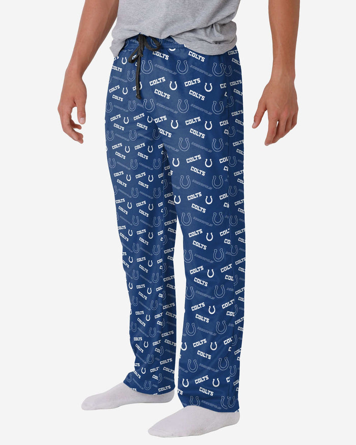 Indianapolis Colts Repeat Print Lounge Pants FOCO S - FOCO.com