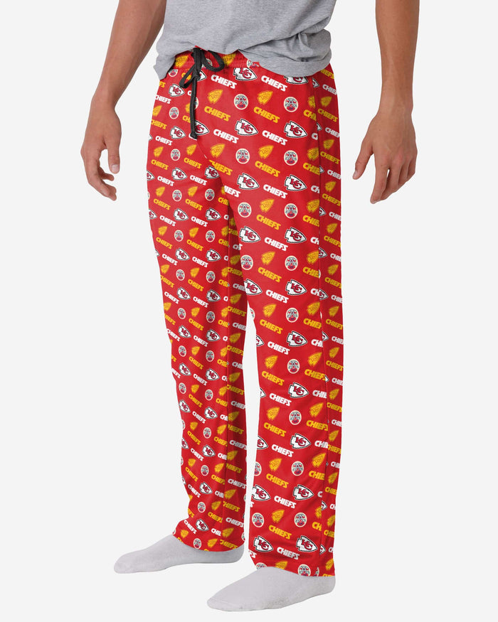 Kansas City Chiefs Repeat Print Lounge Pants FOCO S - FOCO.com