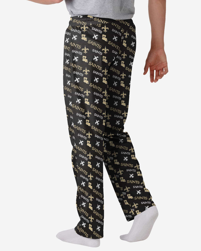 New Orleans Saints Repeat Print Lounge Pants FOCO - FOCO.com