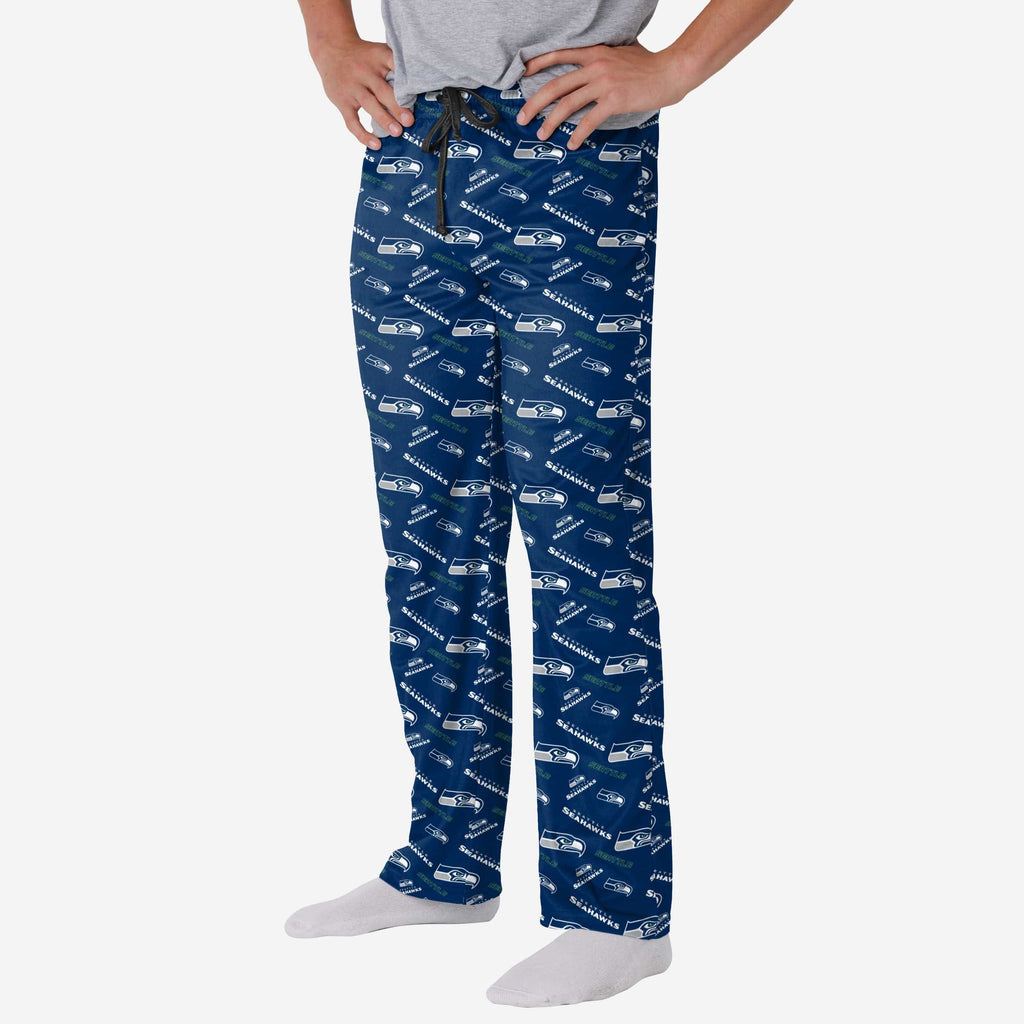 Seattle Seahawks Repeat Print Lounge Pants FOCO S - FOCO.com