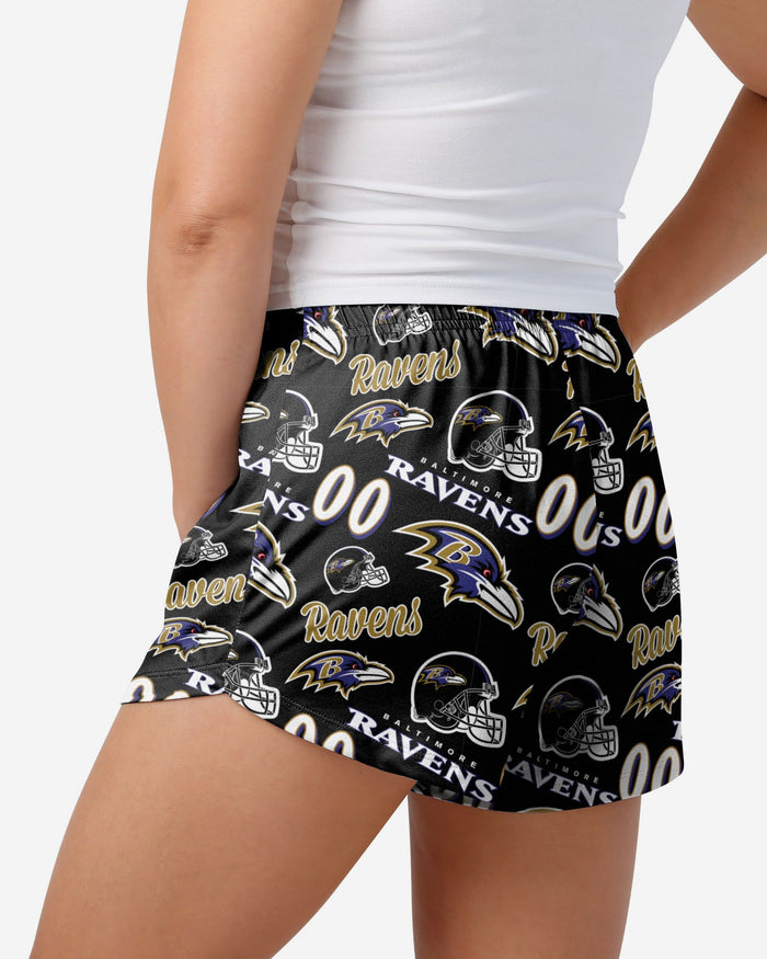 Baltimore Ravens Womens Gameday Ready Lounge Shorts FOCO - FOCO.com