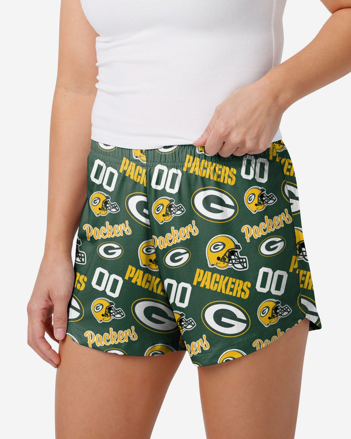 Green Bay Packers Womens Gameday Ready Lounge Shorts FOCO S - FOCO.com