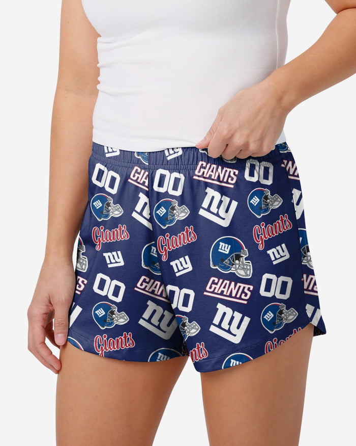 New York Giants Womens Gameday Ready Lounge Shorts FOCO S - FOCO.com