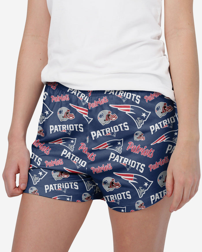 New England Patriots Womens Gameday Ready Lounge Shorts FOCO S - FOCO.com