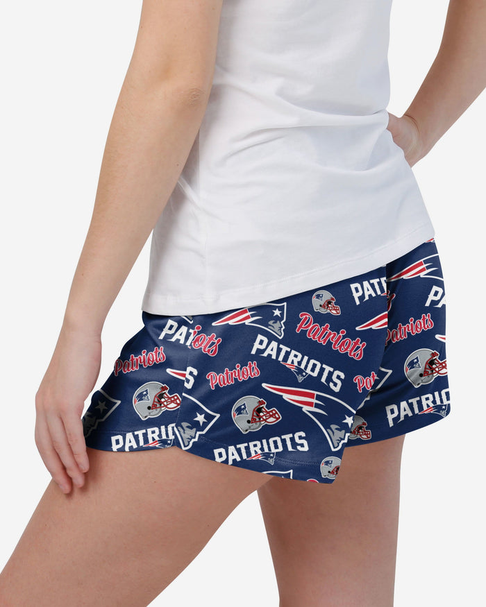 New England Patriots Womens Gameday Ready Lounge Shorts FOCO - FOCO.com