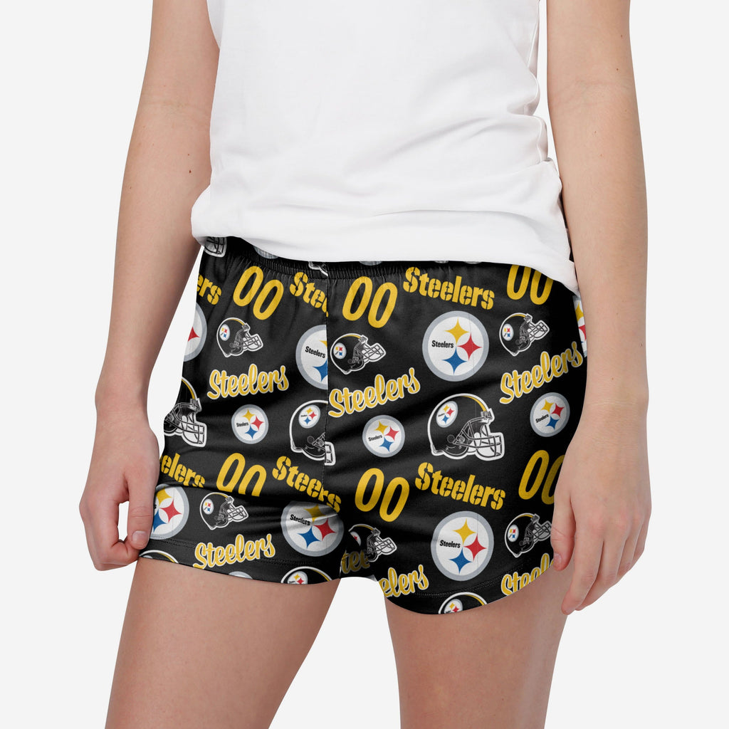 Pittsburgh Steelers Womens Gameday Ready Lounge Shorts FOCO S - FOCO.com