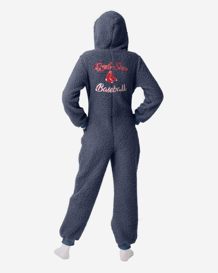 Boston Red Sox Womens Sherpa One Piece Pajamas FOCO - FOCO.com