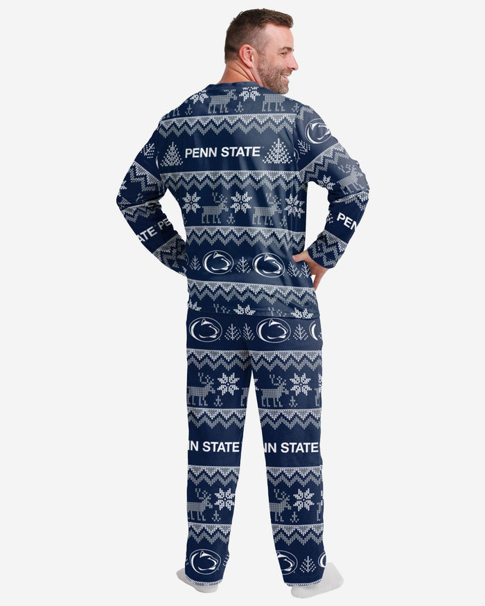 Penn State Nittany Lions Mens Ugly Pattern Family Holiday Pajamas FOCO - FOCO.com