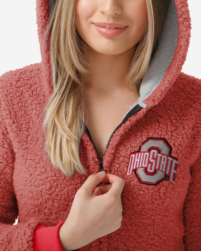 Ohio State Buckeyes Womens Sherpa One Piece Pajamas FOCO - FOCO.com