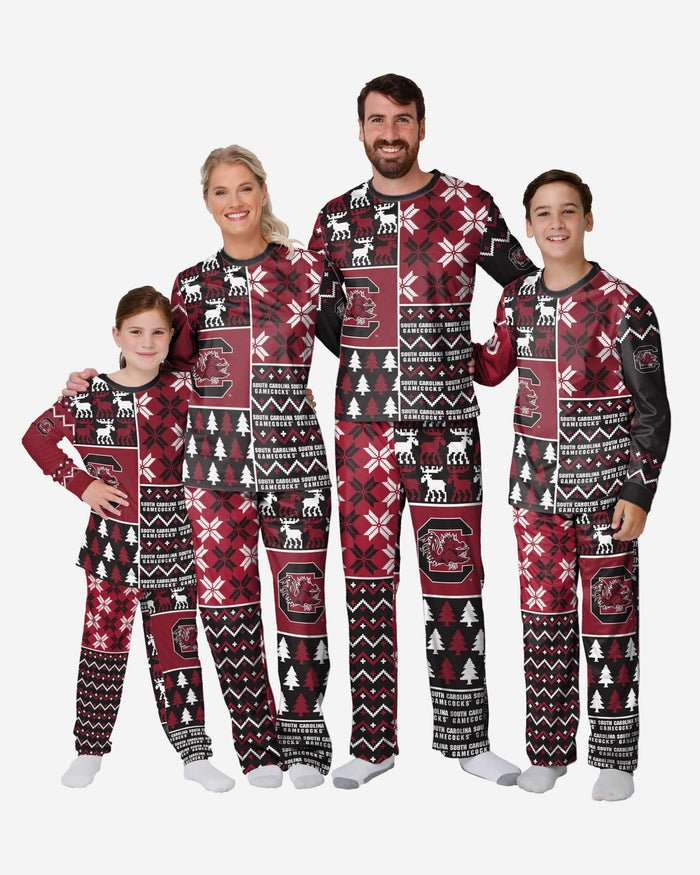 South Carolina Gamecocks Womens Busy Block Family Holiday Pajamas FOCO - FOCO.com