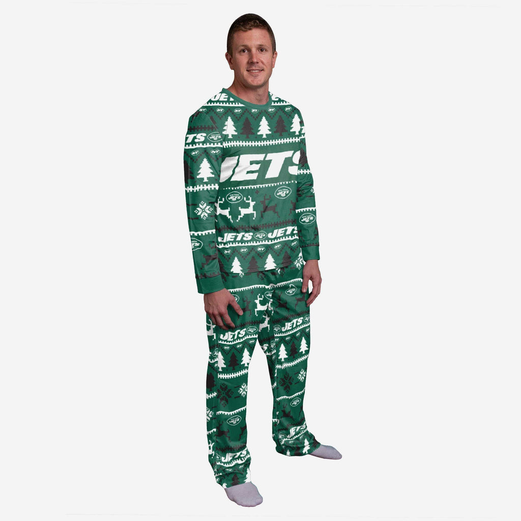 New York Jets Family Holiday Pajamas FOCO S - FOCO.com