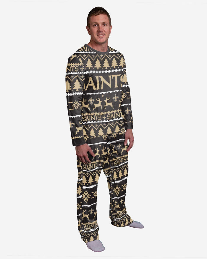 New Orleans Saints Family Holiday Pajamas FOCO S - FOCO.com