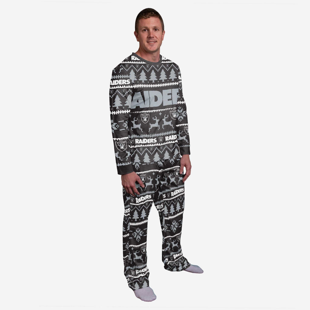 Las Vegas Raiders Family Holiday Pajamas FOCO S - FOCO.com