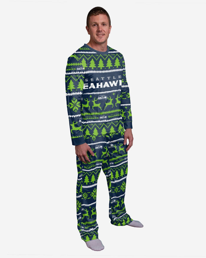 Seattle Seahawks Family Holiday Pajamas FOCO S - FOCO.com