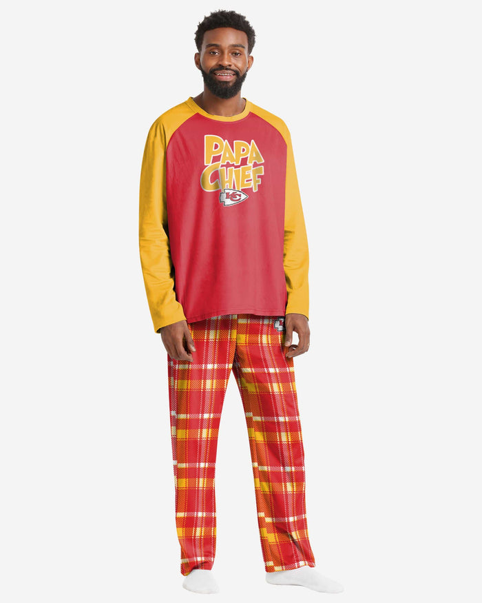 Kansas City Chiefs Mens Plaid Family Holiday Pajamas FOCO S - FOCO.com