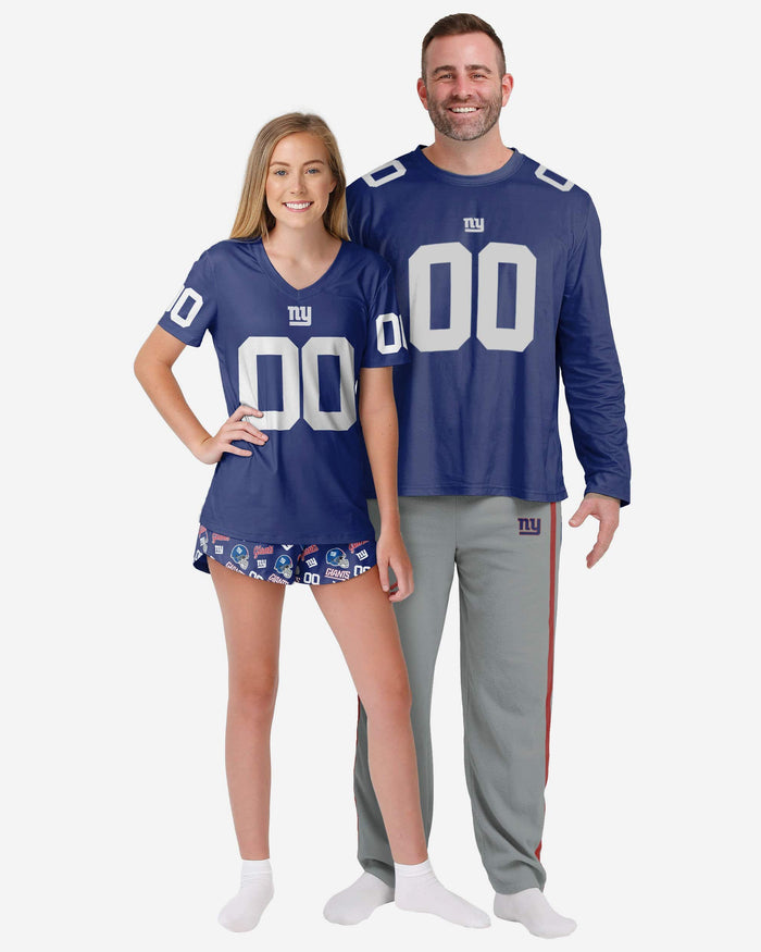New York Giants Gameday Ready Pajama Set FOCO - FOCO.com
