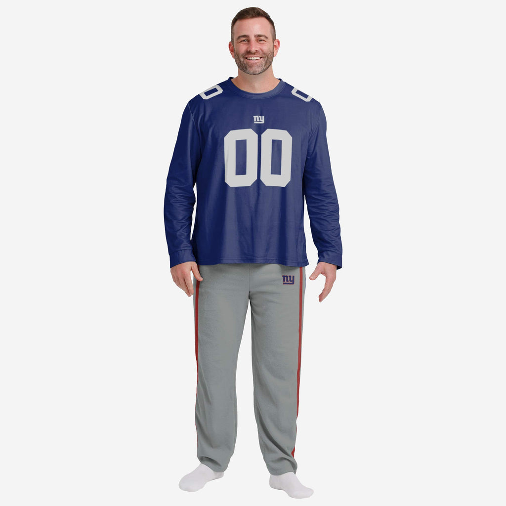 New York Giants Gameday Ready Pajama Set FOCO S - FOCO.com