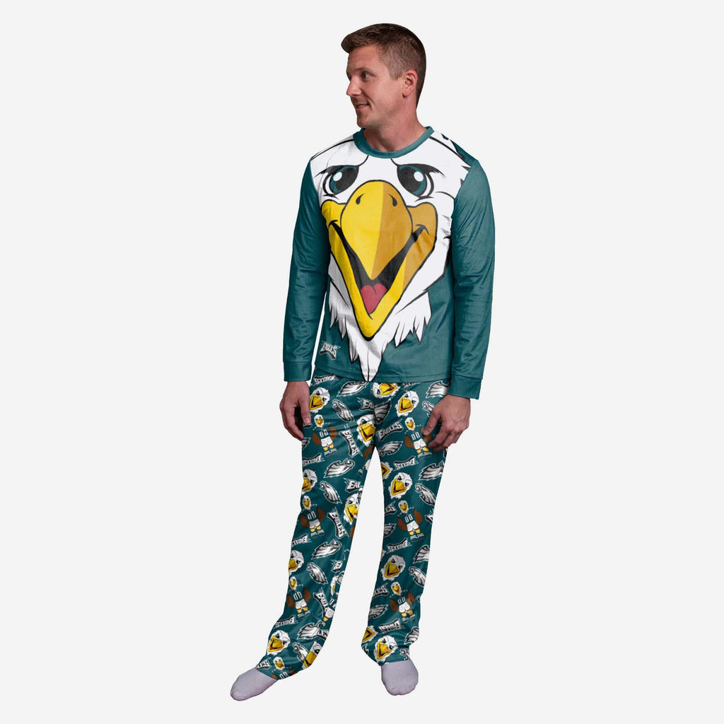 Swoop Philadelphia Eagles Mascot Pajamas FOCO S - FOCO.com