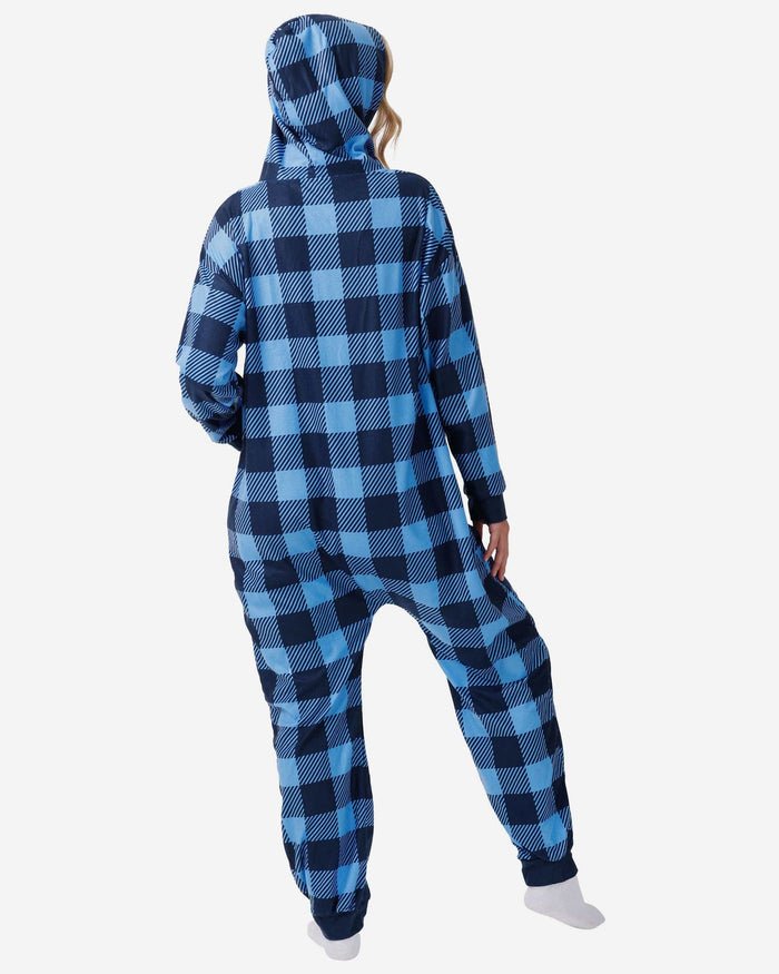 Tennessee Titans Plaid One Piece Pajamas FOCO - FOCO.com