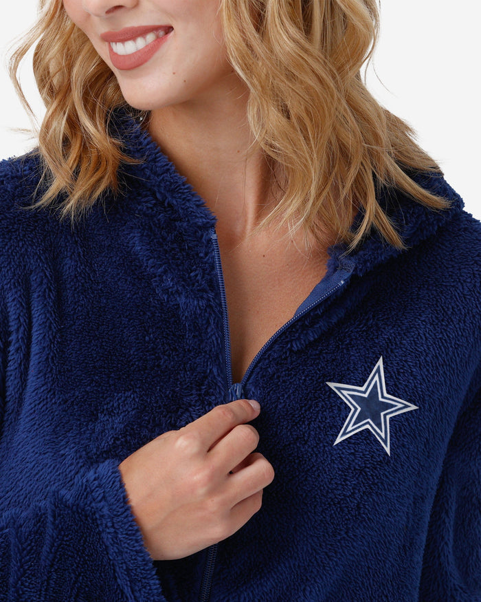 Dallas Cowboys Womens Short Cozy One Piece Pajamas FOCO - FOCO.com