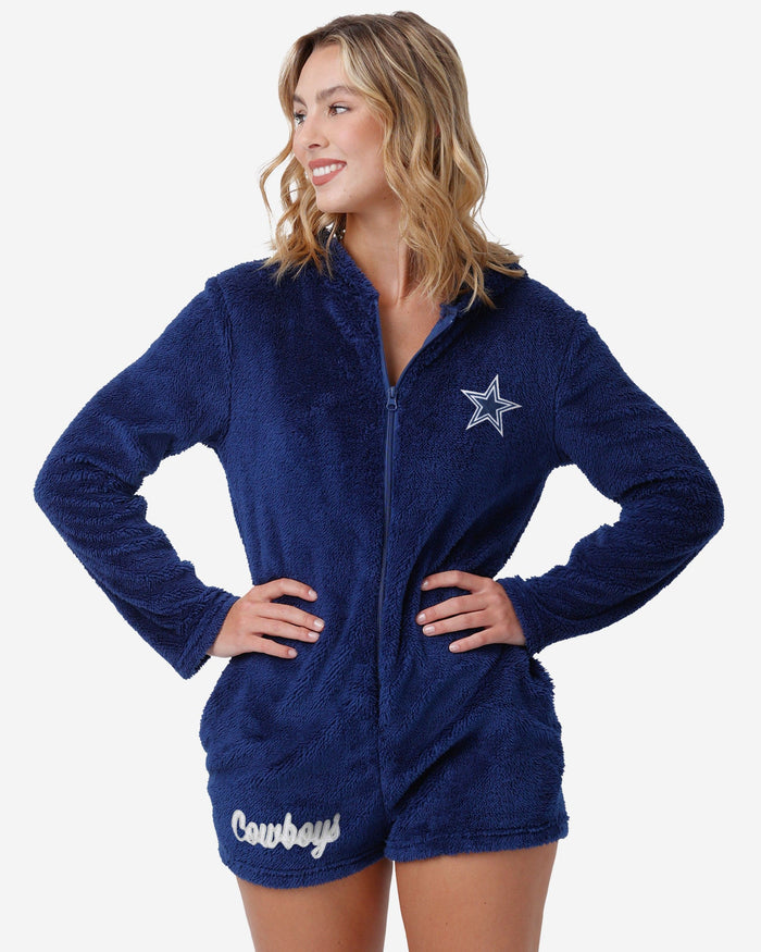 Dallas Cowboys Womens Short Cozy One Piece Pajamas FOCO S - FOCO.com