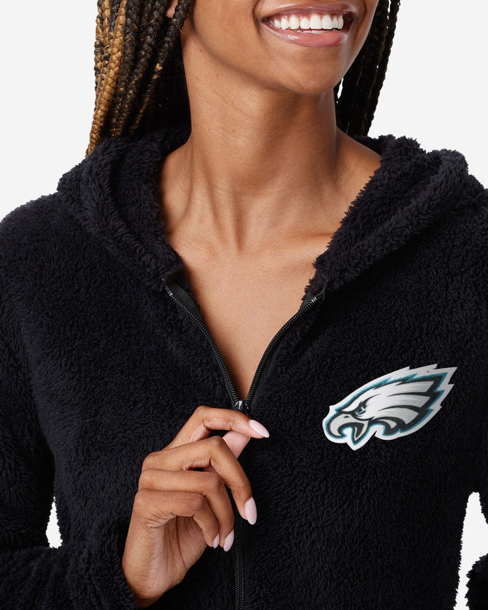 Philadelphia Eagles Womens Short Cozy One Piece Pajamas FOCO - FOCO.com