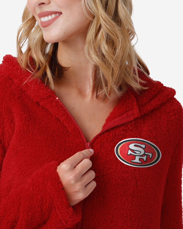 San Francisco 49ers Womens Short Cozy One Piece Pajamas FOCO - FOCO.com