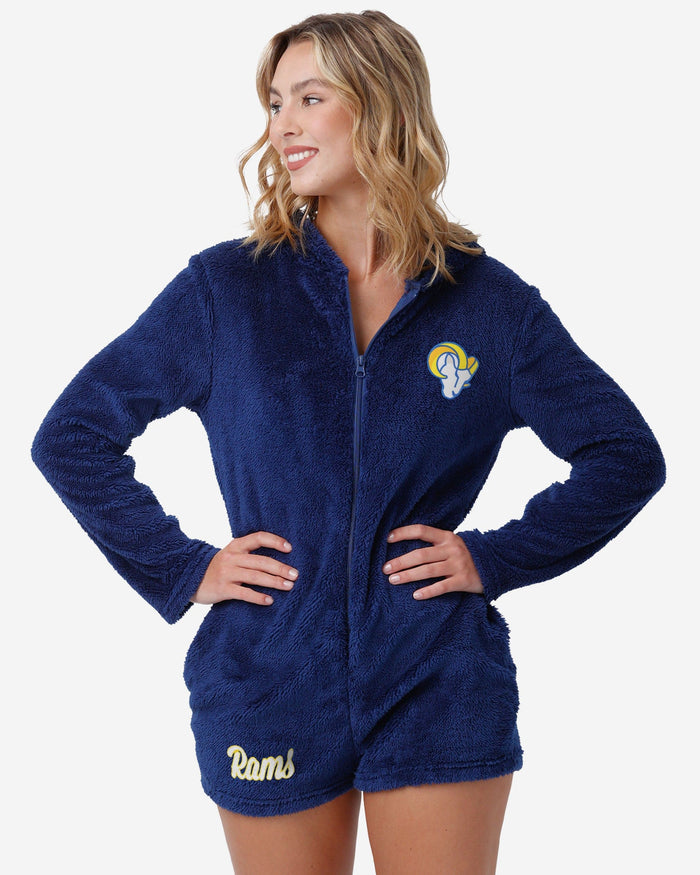 Los Angeles Rams Womens Short Cozy Pajamas FOCO S - FOCO.com