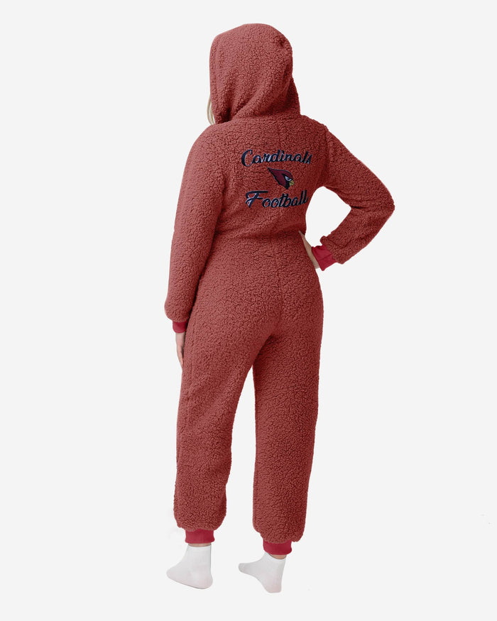 Arizona Cardinals Womens Sherpa One Piece Pajamas FOCO - FOCO.com