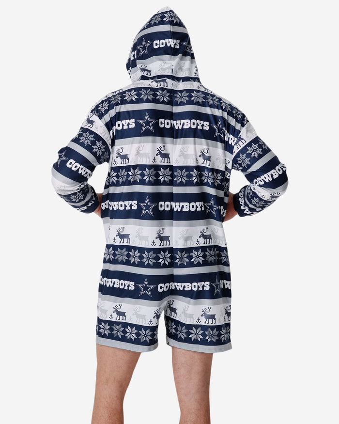 Dallas Cowboys Ugly Short One Piece Pajamas FOCO