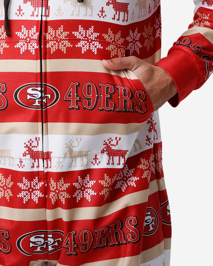 San Francisco 49ers Ugly Short One Piece Pajamas FOCO - FOCO.com