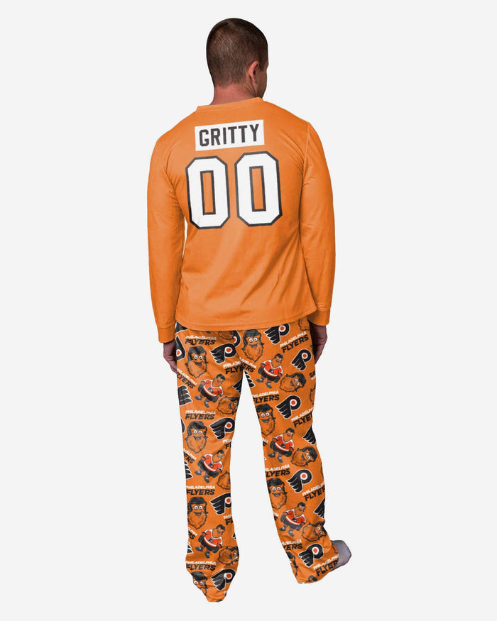 Gritty Philadelphia Flyers Mascot Pajamas FOCO - FOCO.com