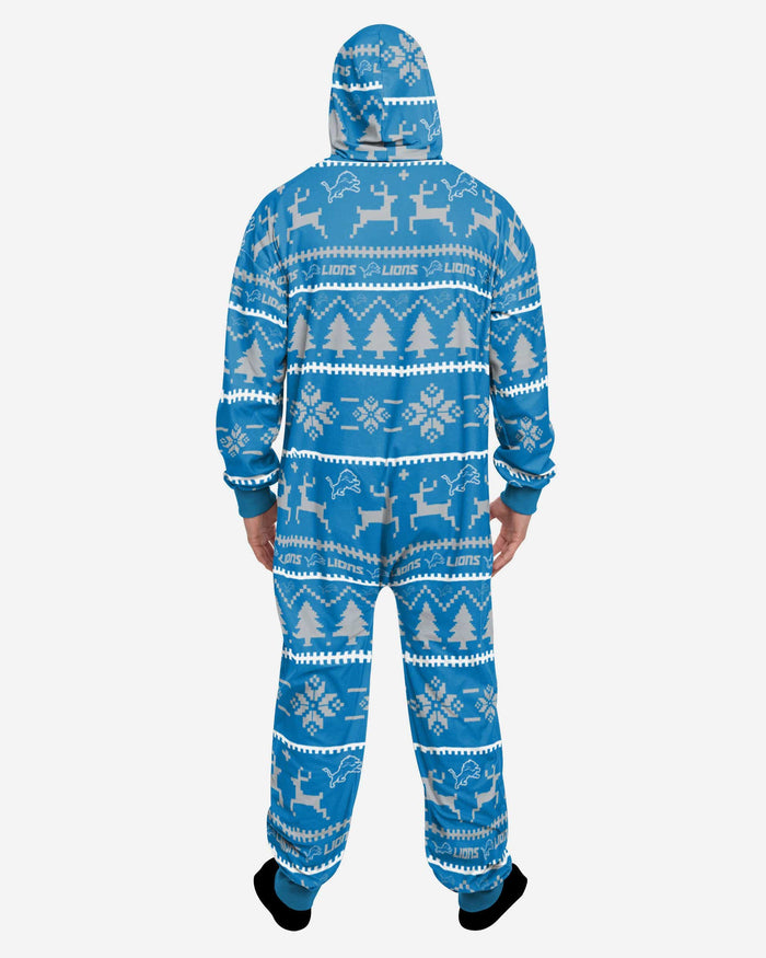 Detroit Lions Holiday One Piece Pajamas FOCO - FOCO.com