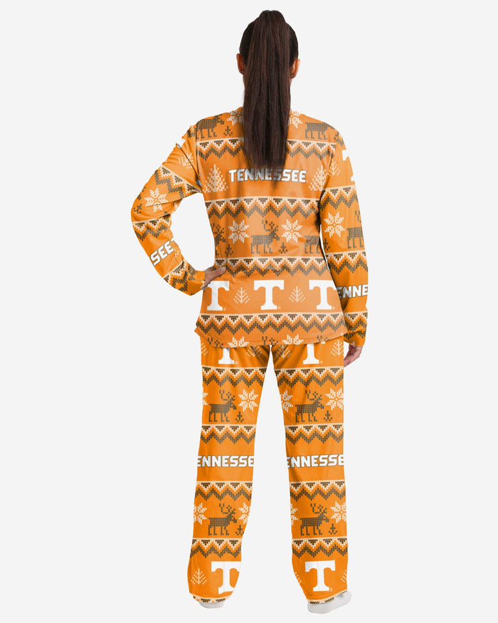 Tennessee Volunteers Womens Ugly Pattern Family Holiday Pajamas FOCO - FOCO.com