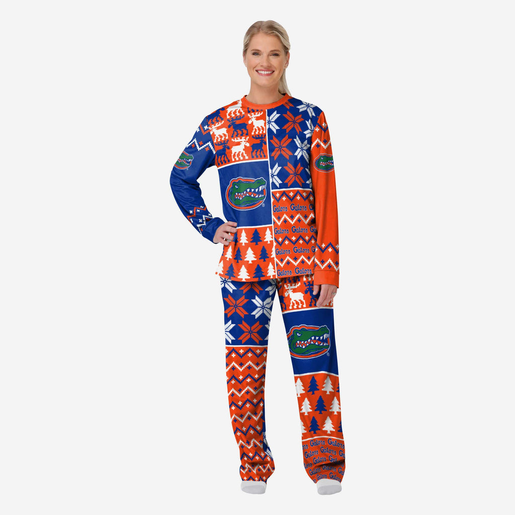 Florida Gators Womens Busy Block Family Holiday Pajamas FOCO S - FOCO.com