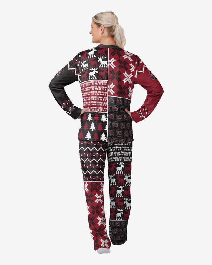 South Carolina Gamecocks Womens Busy Block Family Holiday Pajamas FOCO - FOCO.com