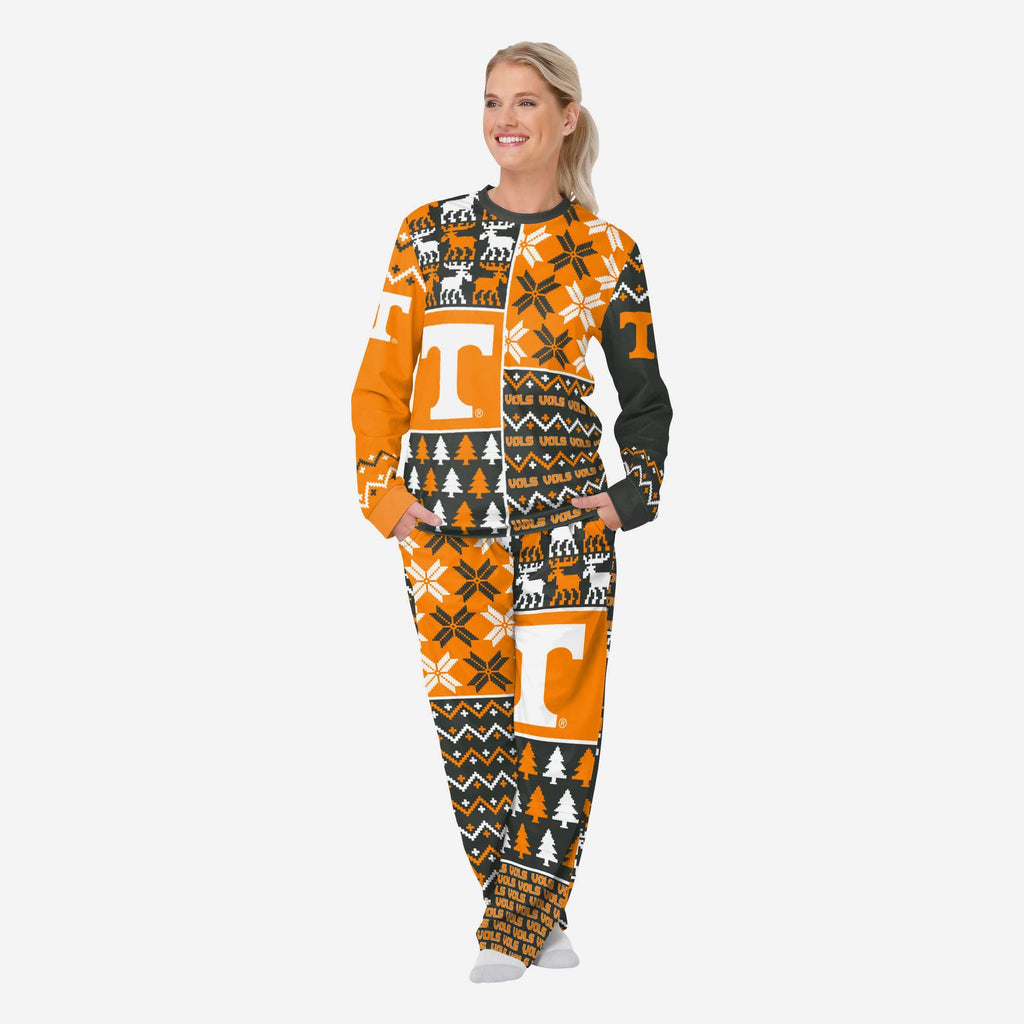 Tennessee Volunteers Womens Busy Block Family Holiday Pajamas FOCO S - FOCO.com