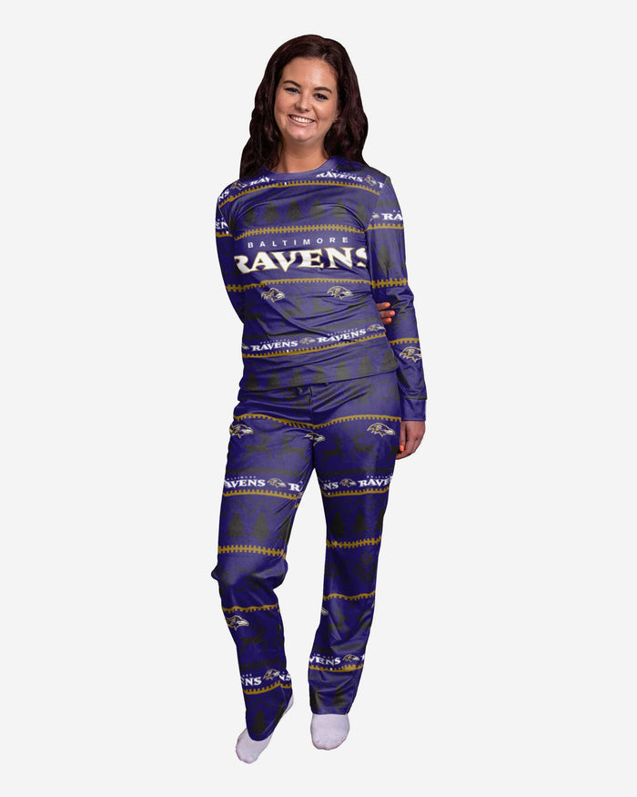 Baltimore Ravens Womens Family Holiday Pajamas FOCO S - FOCO.com